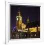 Westminster Palace, Big Ben, at Night, London, England, Great Britain-Rainer Mirau-Framed Photographic Print