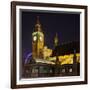 Westminster Palace, Big Ben, at Night, London, England, Great Britain-Rainer Mirau-Framed Photographic Print