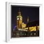 Westminster Palace, Big Ben, at Night, London, England, Great Britain-Rainer Mirau-Framed Photographic Print