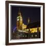 Westminster Palace, Big Ben, at Night, London, England, Great Britain-Rainer Mirau-Framed Photographic Print