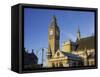 Westminster Palace, Big Ben, London, England, Great Britain-Rainer Mirau-Framed Stretched Canvas