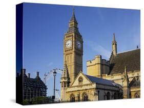 Westminster Palace, Big Ben, London, England, Great Britain-Rainer Mirau-Stretched Canvas