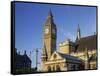 Westminster Palace, Big Ben, London, England, Great Britain-Rainer Mirau-Framed Stretched Canvas
