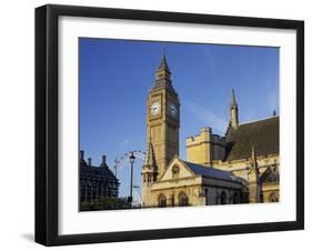 Westminster Palace, Big Ben, London, England, Great Britain-Rainer Mirau-Framed Photographic Print