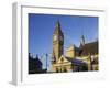 Westminster Palace, Big Ben, London, England, Great Britain-Rainer Mirau-Framed Photographic Print