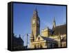 Westminster Palace, Big Ben, London, England, Great Britain-Rainer Mirau-Framed Stretched Canvas