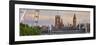 Westminster Palace, Big Ben, London Eye, Hungerford Bridge, London, England, Great Britain-Rainer Mirau-Framed Photographic Print