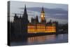 Westminster Palace, Clock Tower, London, England-null-Stretched Canvas