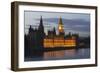 Westminster Palace, Clock Tower, London, England-null-Framed Photographic Print