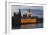 Westminster Palace, Clock Tower, London, England-null-Framed Photographic Print