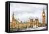 Westminster Palace - In the Style of Oil Painting-Philippe Hugonnard-Framed Stretched Canvas