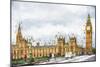 Westminster Palace - In the Style of Oil Painting-Philippe Hugonnard-Mounted Giclee Print