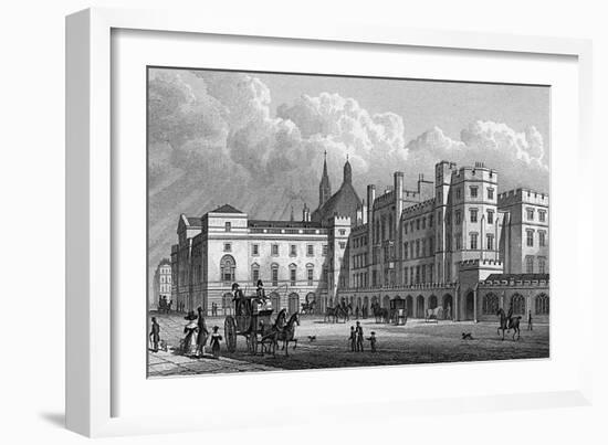 Westminster Parliament-Thomas H Shepherd-Framed Art Print