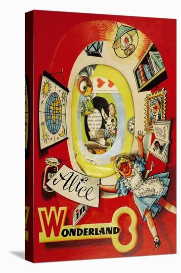 Westminster Pop-Up Book for Alice in Wonderland-null-Stretched Canvas