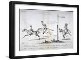 Westminster Races..., 1784-Isaac Cruikshank-Framed Giclee Print