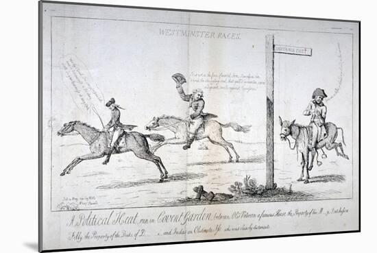 Westminster Races..., 1784-Isaac Cruikshank-Mounted Giclee Print