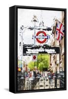 Westminster Station - In the Style of Oil Painting-Philippe Hugonnard-Framed Stretched Canvas