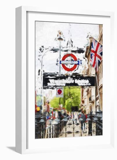 Westminster Station - In the Style of Oil Painting-Philippe Hugonnard-Framed Giclee Print