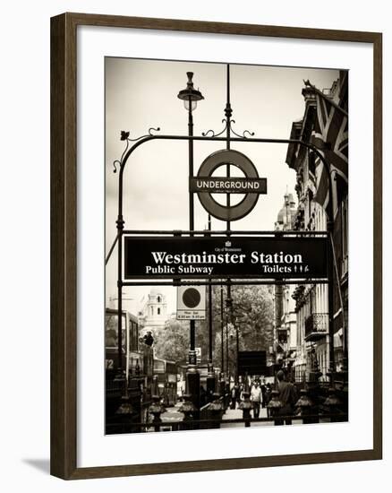 Westminster Station Underground - Subway Station - London - UK - England - United Kingdom - Europe-Philippe Hugonnard-Framed Photographic Print