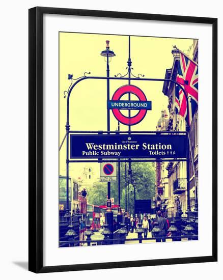 Westminster Station Underground - Subway Station - London - UK - England - United Kingdom - Europe-Philippe Hugonnard-Framed Photographic Print