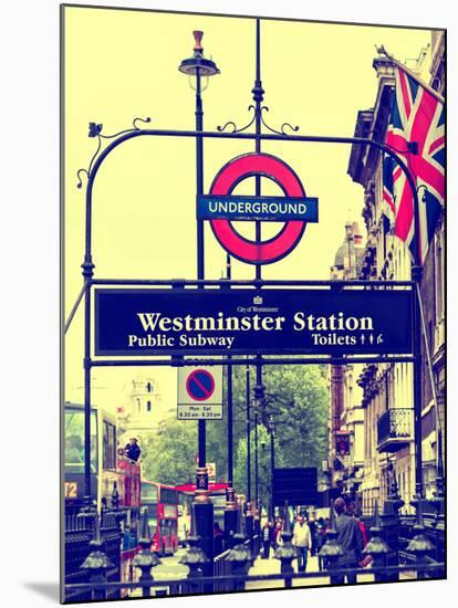 Westminster Station Underground - Subway Station - London - UK - England - United Kingdom - Europe-Philippe Hugonnard-Mounted Photographic Print