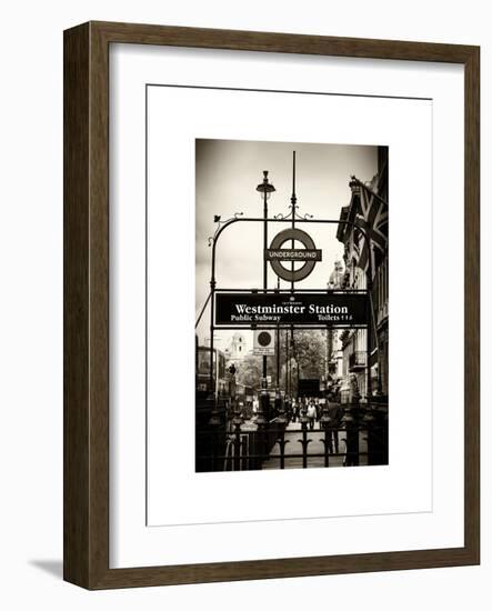 Westminster Station Underground - Subway Station - London - UK - England - United Kingdom - Europe-Philippe Hugonnard-Framed Art Print