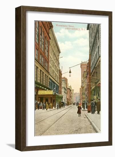 Westminster Street, Providence, Rhode Island-null-Framed Art Print