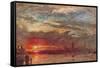 'Westminster Sunset ', 1900-Albert Goodwin-Framed Stretched Canvas