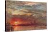 'Westminster Sunset ', 1900-Albert Goodwin-Stretched Canvas