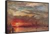 'Westminster Sunset ', 1900-Albert Goodwin-Framed Stretched Canvas