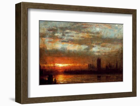 Westminster Sunset, London-Albert Goodwin-Framed Premium Giclee Print