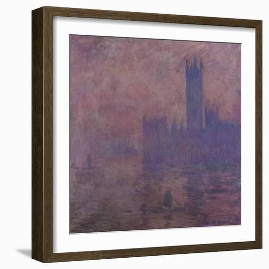 Westminster Tower, 1904-Claude Monet-Framed Giclee Print