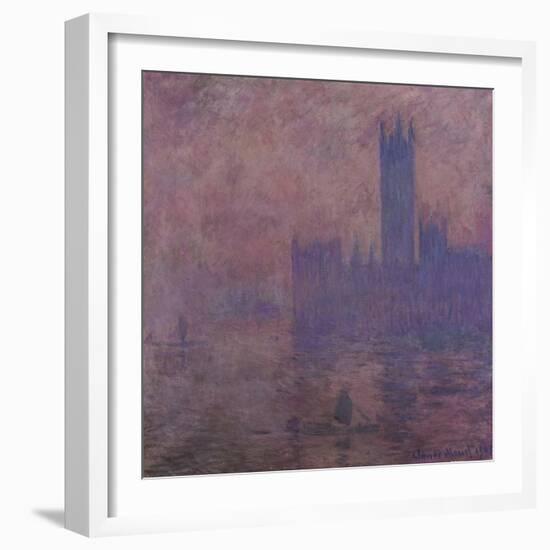 Westminster Tower, 1904-Claude Monet-Framed Giclee Print