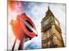 Westminster Underground Sign - Subway Station Sign - Big Ben - City of London - UK - England-Philippe Hugonnard-Mounted Photographic Print