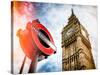 Westminster Underground Sign - Subway Station Sign - Big Ben - City of London - UK - England-Philippe Hugonnard-Stretched Canvas