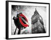 Westminster Underground Sign - Subway Station Sign - Big Ben - City of London - UK - England-Philippe Hugonnard-Framed Premium Photographic Print