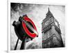 Westminster Underground Sign - Subway Station Sign - Big Ben - City of London - UK - England-Philippe Hugonnard-Framed Photographic Print