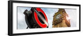 Westminster Underground Sign - Subway Station Sign - Big Ben - City of London - UK - England-Philippe Hugonnard-Framed Photographic Print