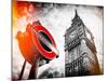 Westminster Underground Sign - Subway Station Sign - Big Ben - City of London - UK - England-Philippe Hugonnard-Mounted Photographic Print