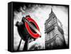 Westminster Underground Sign - Subway Station Sign - Big Ben - City of London - UK - England-Philippe Hugonnard-Framed Stretched Canvas