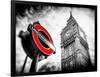 Westminster Underground Sign - Subway Station Sign - Big Ben - City of London - UK - England-Philippe Hugonnard-Framed Photographic Print