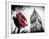 Westminster Underground Sign - Subway Station Sign - Big Ben - City of London - UK - England-Philippe Hugonnard-Framed Premium Photographic Print