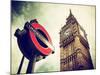 Westminster Underground Sign - Subway Station Sign - Big Ben - City of London - UK - England-Philippe Hugonnard-Mounted Photographic Print