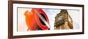 Westminster Underground Sign - Subway Station Sign - Big Ben - City of London - UK - England-Philippe Hugonnard-Framed Photographic Print