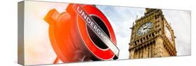 Westminster Underground Sign - Subway Station Sign - Big Ben - City of London - UK - England-Philippe Hugonnard-Stretched Canvas