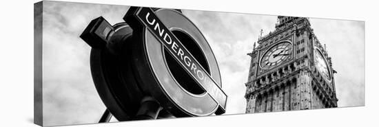 Westminster Underground Sign - Subway Station Sign - Big Ben - City of London - UK - England-Philippe Hugonnard-Stretched Canvas