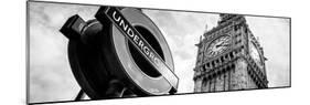 Westminster Underground Sign - Subway Station Sign - Big Ben - City of London - UK - England-Philippe Hugonnard-Mounted Photographic Print