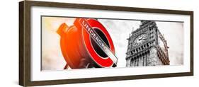 Westminster Underground Sign - Subway Station Sign - Big Ben - City of London - UK - England-Philippe Hugonnard-Framed Photographic Print