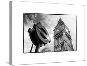 Westminster Underground Sign - Subway Station Sign - Big Ben - City of London - UK - England-Philippe Hugonnard-Stretched Canvas