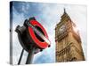 Westminster Underground Sign - Subway Station Sign - Big Ben - City of London - UK - England-Philippe Hugonnard-Stretched Canvas